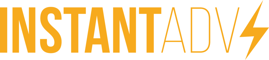 Logo instant adv giallo in trasparenza